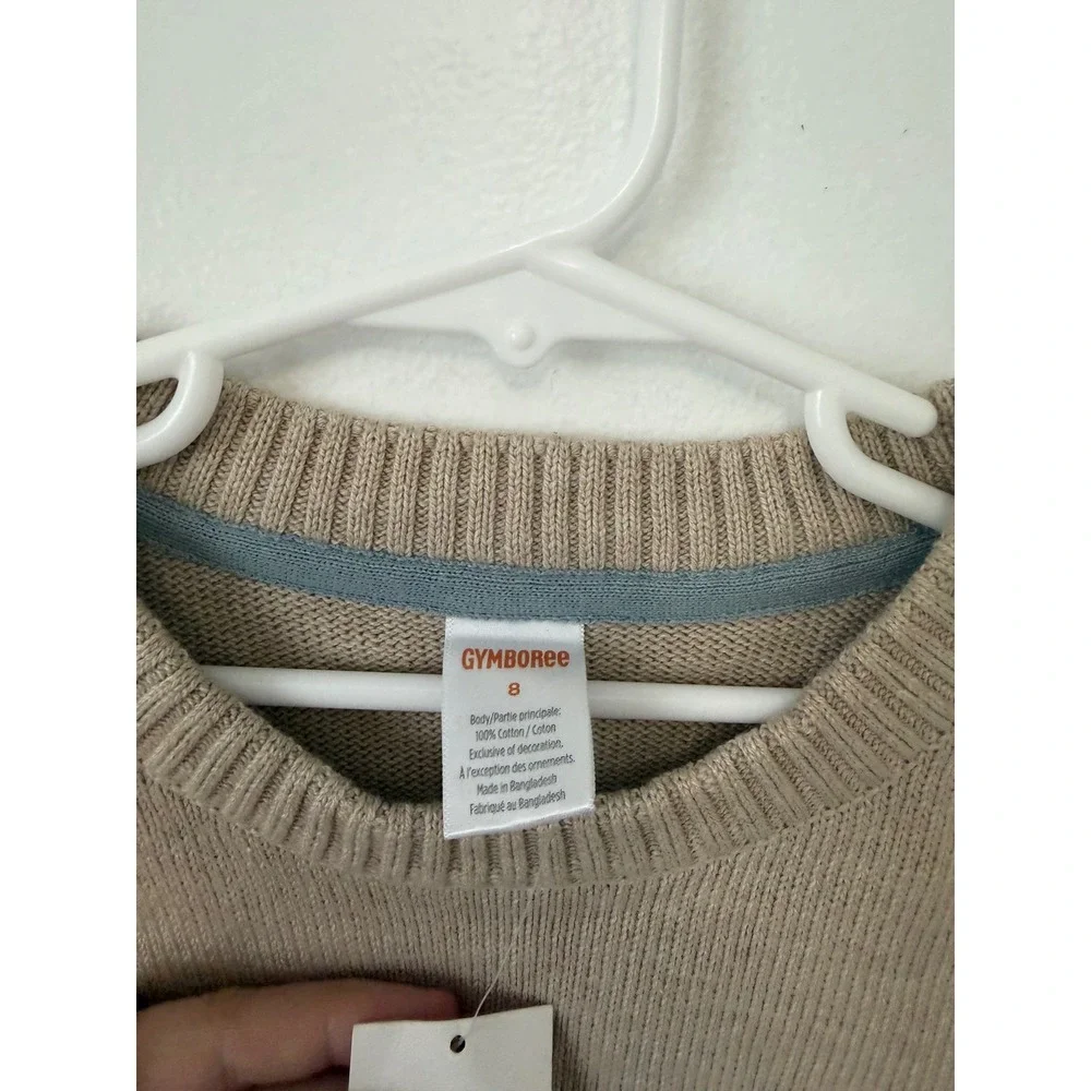 Gymboree Little Boys Easter Bunny Sweater – Tan – Size 8 – NWT